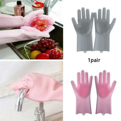 SuperScrub Silicone Gloves – Clean Smarter, Not Harder FREE SHIPPING