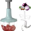 Manual Hand Push Chopper | Multi-functional Vegetable Meat Grinder, Grater, Chopper -1500 Ml