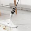 Mops The Cleaning System Of The White Mop Group With Handle Is Replaced By A Professional Mop With Washable Microfiber Mat Rotary Mop