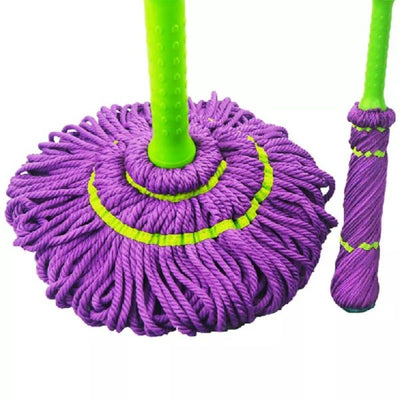 Extendable Twist Mop Fine Fiber Floor Mop – 2-in-1 Rotatable Adjustable Mop | 360-degree Fine Fiber Fabric Self-twisting Dehydrated Mop | Hard Floor Cleaning Mop | Self-twisting Torque Mop For Cleaning Walls